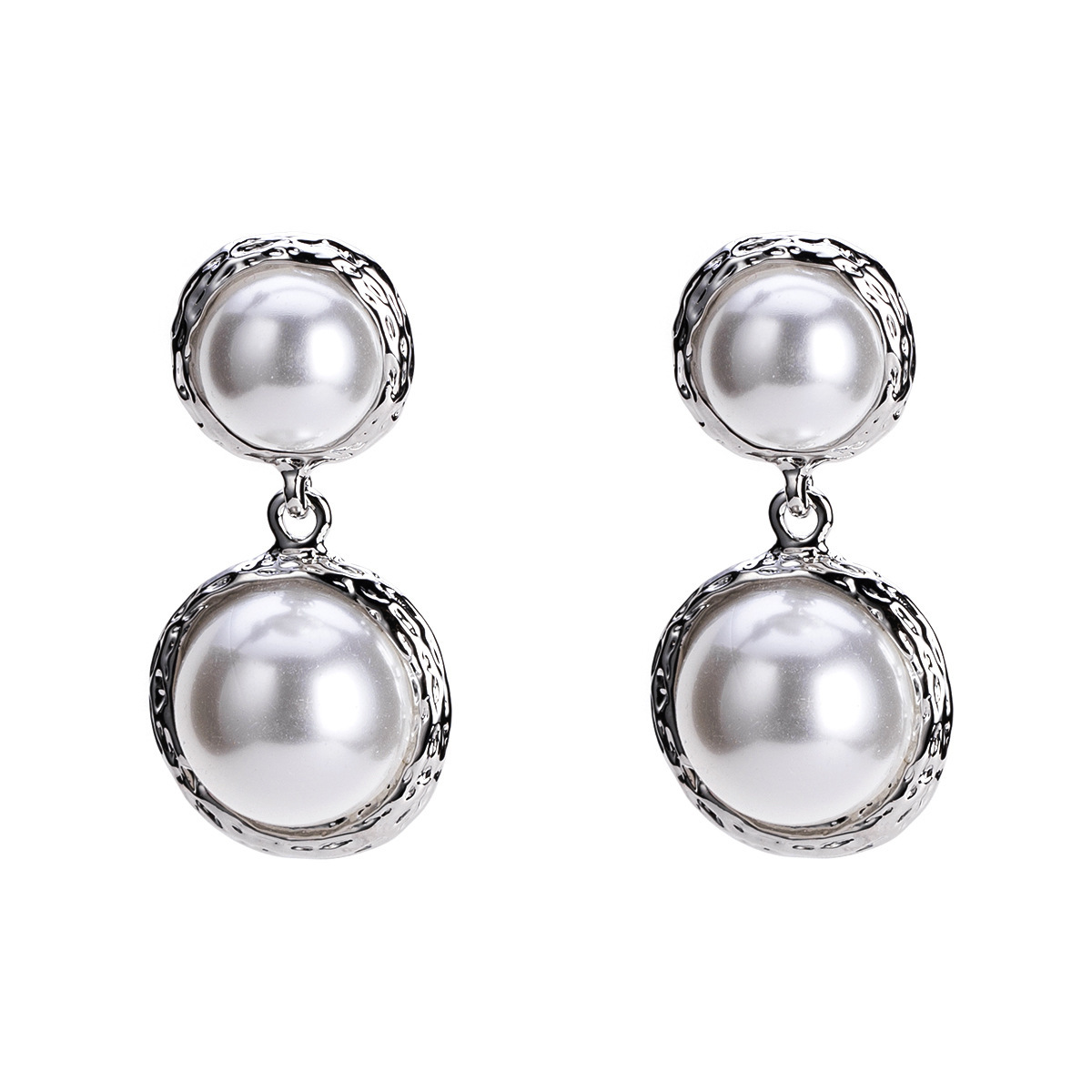 

EH8399 exaggerated alloy imitation pearl multilayer earrings women's fashion earring specialty