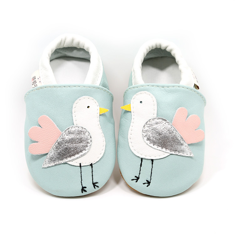 

2020 Brand New Soft Genuine Leather Cartoon Patterns Baby Girls First Walkers Infant Toddler Boys Moccasins Baby Booties