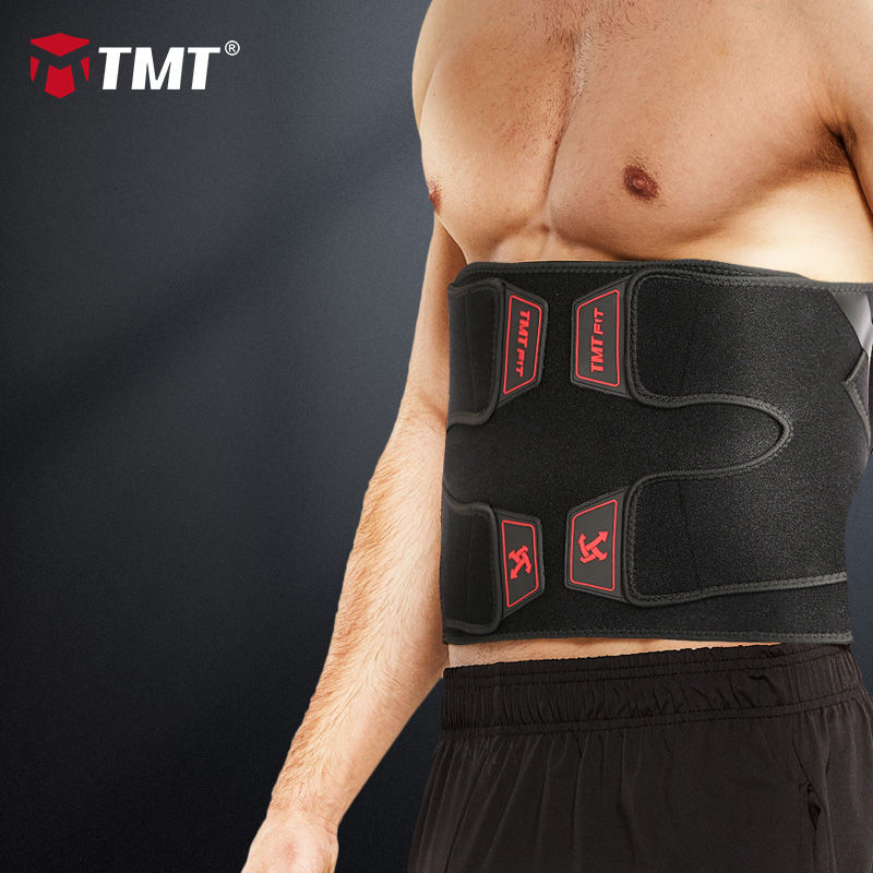 

Waist Sweat Trimmer Belt for Silver Ion Coating Belly Body Trainer Adjustable Back Wrap Brace Lumbar Support Man Gym Weights, As pic