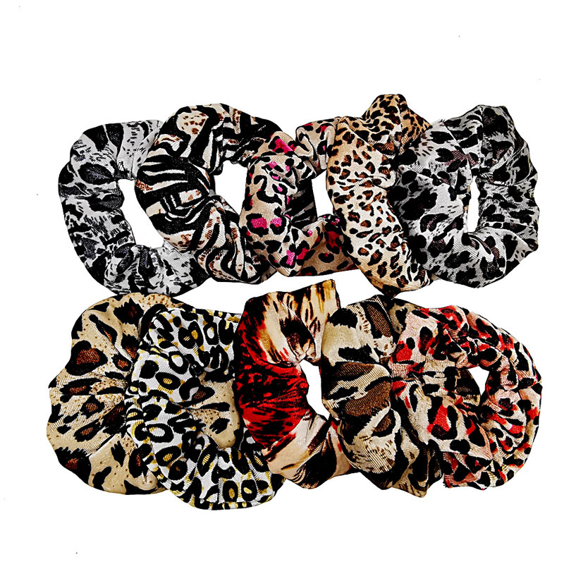 

Women Lady Elastic Leopard Hairband Scrunchy Hair Ties Ring Rubber Band Girls Ponytail Holder Fashion Hair Accessories