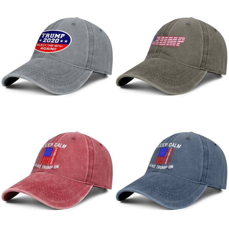 

Stylish Trump 2020 Elect the Mfer Again Unisex Denim Baseball Cap Sports Uniquel Hats flag us Keep Calm Liberals Cry America Great Make, Blue;gray