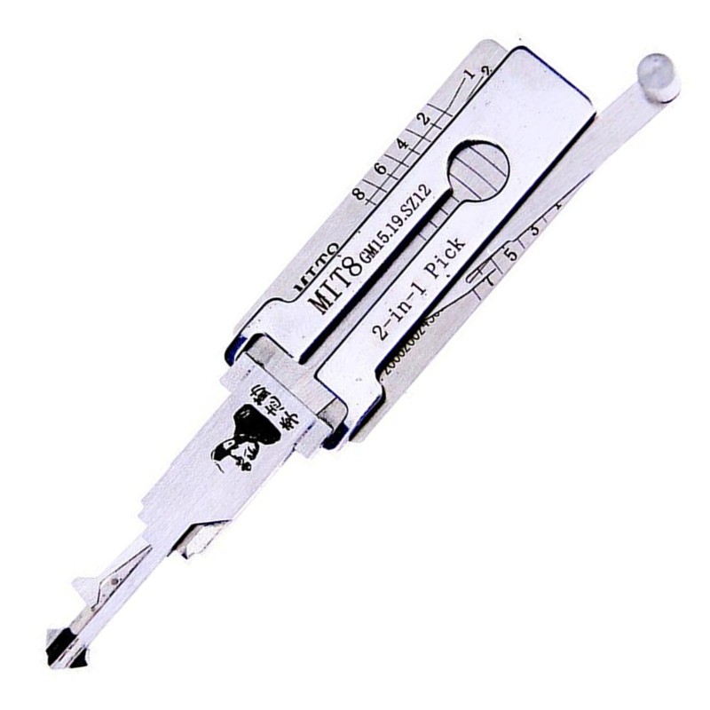 

Locksmith Supplies New LISHI MIT8 2 in 1 Auto Pick and Decoder Locksmith Tools