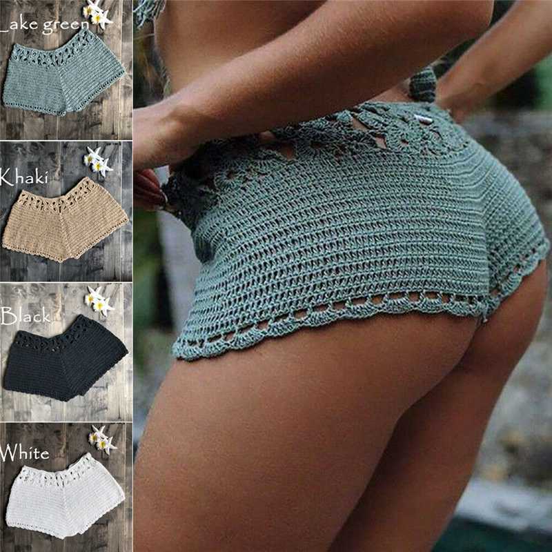 

Girlsummersexy Shorts women Floral Flower Print Beach Board Swimming Hot Shorts, Black