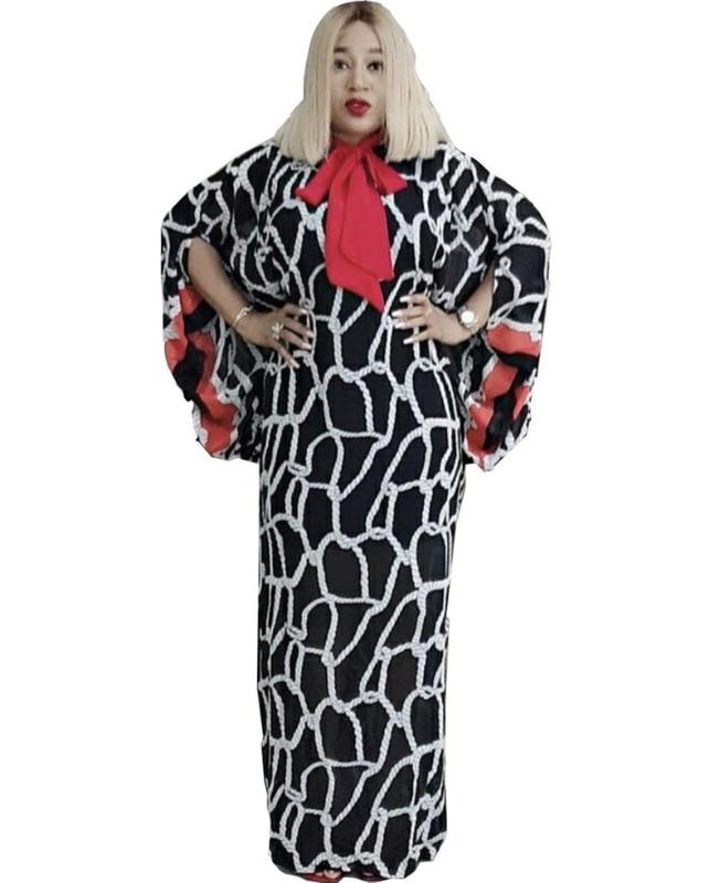 

African Dresses For Women Plus Size Long Dress African Clothes Dashiki Print Bat Sleeve Maxi Dress Evening Partyclub 2020 Vestid
