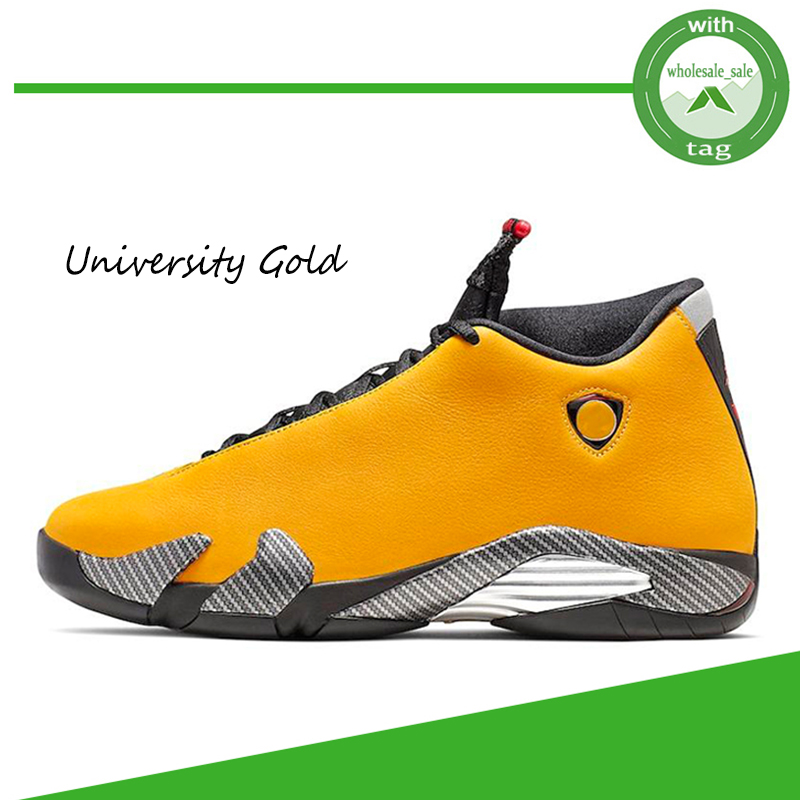 

New Reverse Ferrar University Gold 14 14s Jumpman basketball shoes men SUP Black White thunder royal blue gym red mens trainers US 7-13, Color# 7