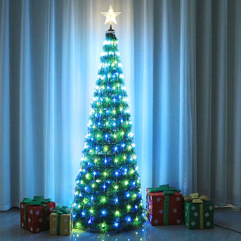 

1.8m/1.5m Christmas Tree Big Simulation with Fairy Light String Christmas Tree Large Size ForXmas Home Decoration Cristmas