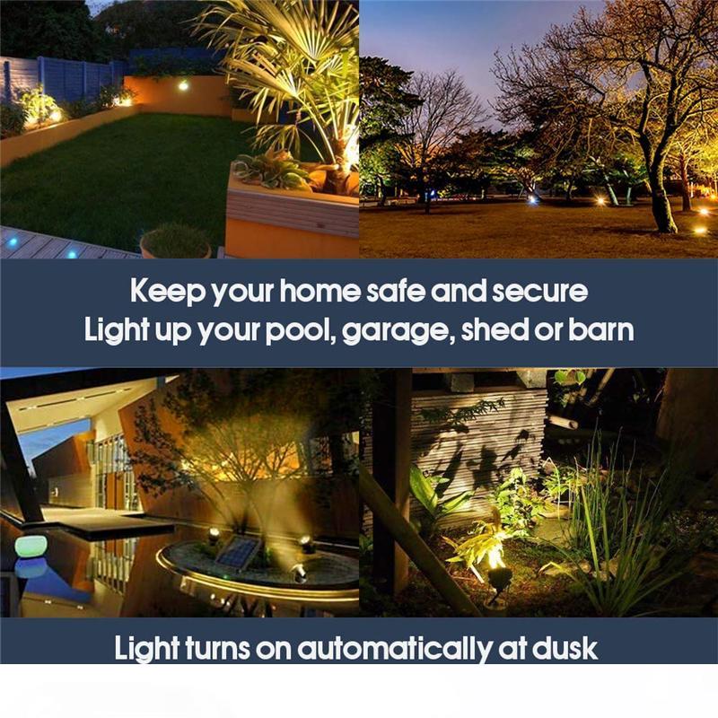 

Solar Pond Spotlights RGB LED Fountain Lights 3 in 1Dusk to Dawn Landscape for Swimming Garden Tree Lawn (Color Change