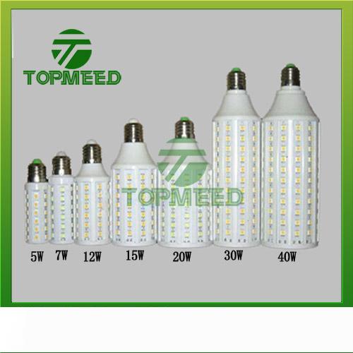

DHL Led Corn light E27 E14 B22 SMD5050 85-265V 5W 7W 12W 15W 20W 30W 40W LED bulb 360 degree Lighting Lamp 20