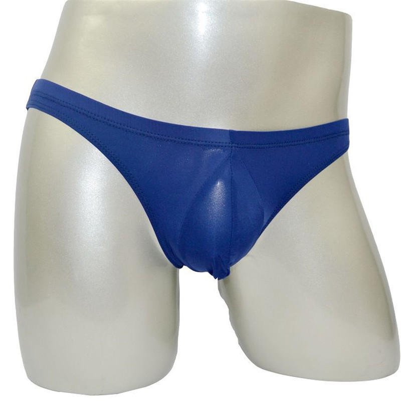 

Translucent Mens Ice Silk Briefs Sexy Underwear U Convex Briefs Calzoncillos Hombre Slip Sexy Wear, Black