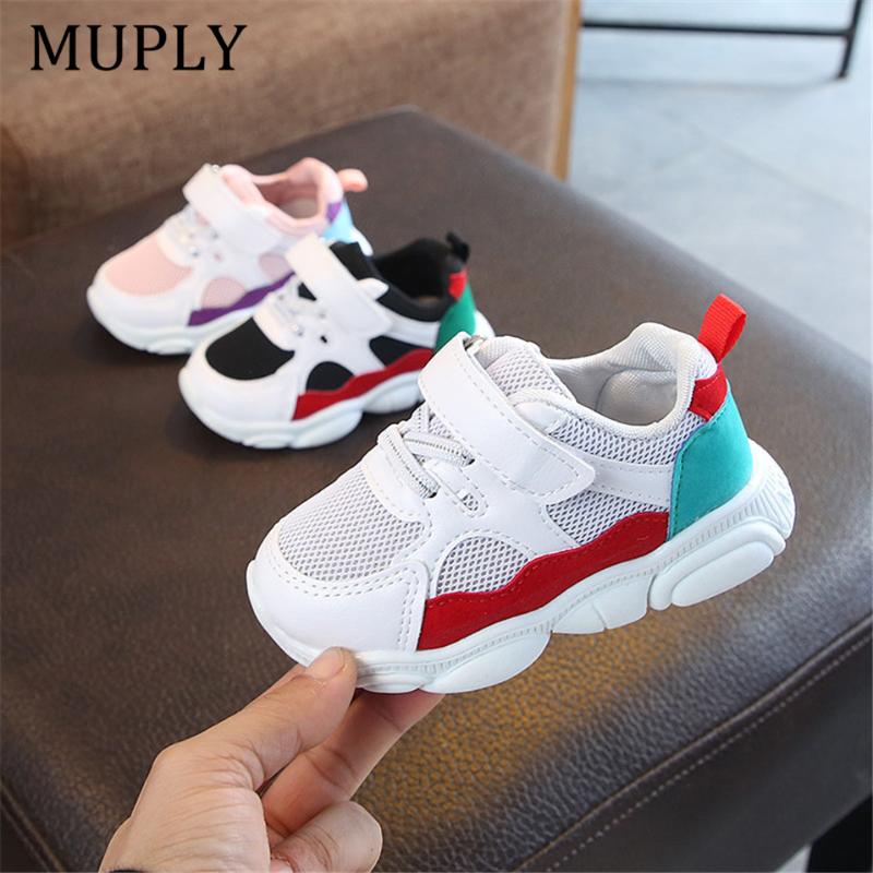 

2020 Spring Autumn Children Sports Shoes Boys Breathable Running Sneakers Kids Outside Travelling Leather Shoes Basketball Shoe, Red