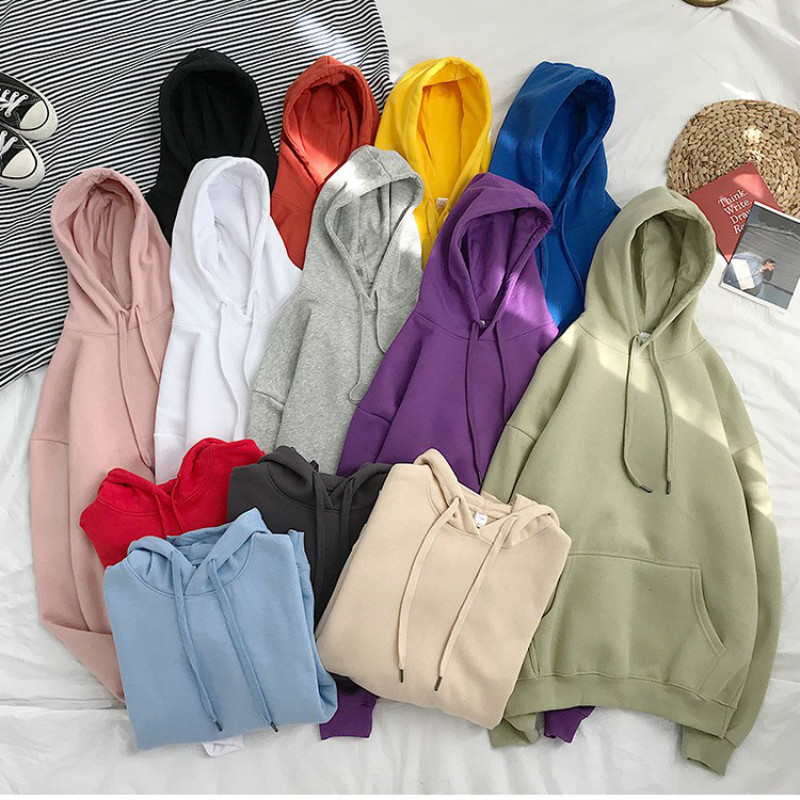 

Man's Solid Hoodies 13 Colors Korean Style Sweatshirts Male 2020 Comfortable Long Sleeve Hoodies Boys Autumn Fashion Wholesale For Unisex, Color1