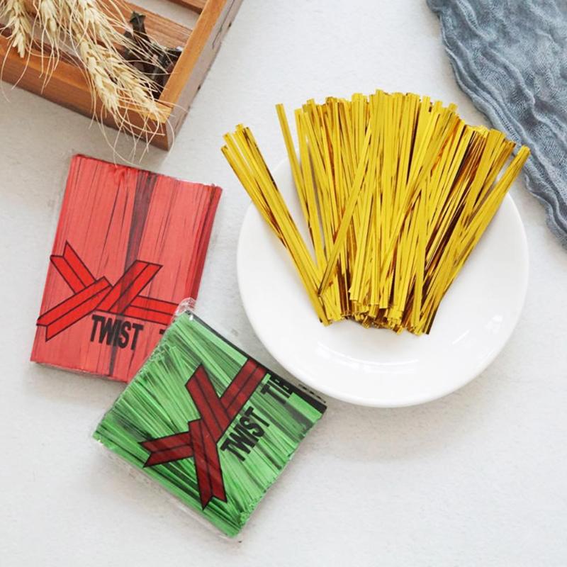 

760Pcs 10cm Multicolor Baking Bag Twist Ties Packing Rope Ligation Lollipop Dessert Storage Pouch Packaging Strap Wrapping Decor