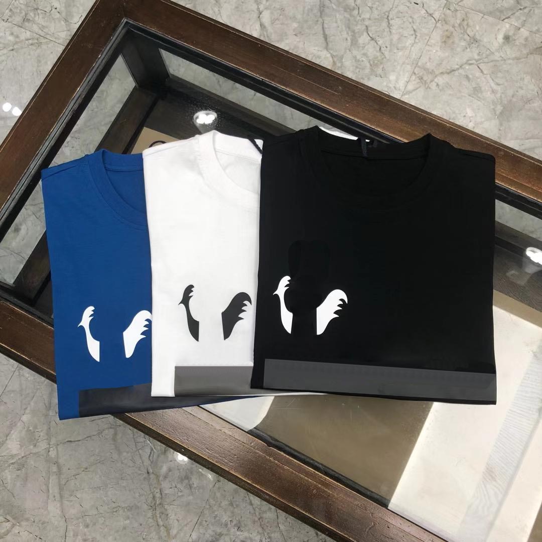 

New Mens Designer T shirt Luxury Paris fashion Tshirts Summer Women Printed Pattern T-shirt Male Top Quality 100% Cotton Top Tee KL6854, White;black
