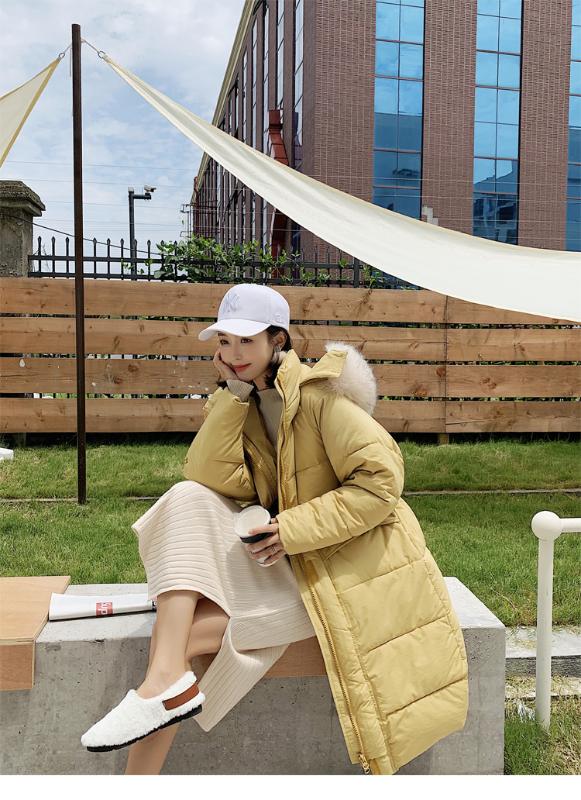 

New down jacket women' net red ins cotton jacket Korean fashion loose large cotton wool coat, Beige