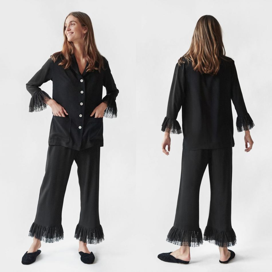 black silk robes for bridesmaids