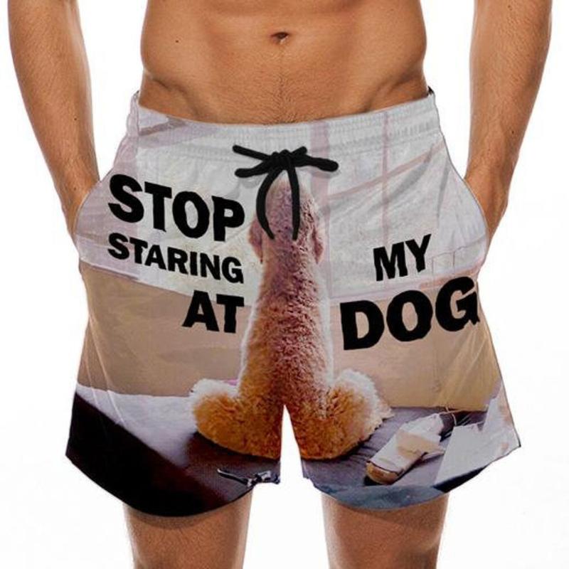 

Summer Men stop staring at my cock shorts High Waist Drawstring Casual Quick Dry Pocket Sport Beach Board Shorts Plus Size#p3