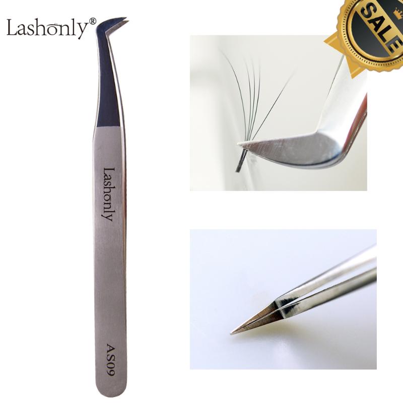 

Lashonly AS09 Eyelash Tweezers Easy Fans Eyelash Extension Tweezers Russian Volume Auto-fans Make up Tools
