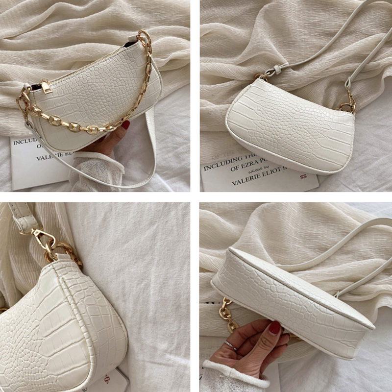 

New-Shoulder Bags For Women 2020 Solid Color Lady Handbags and Purses Female Small Clutch Travel Handbag, Pink