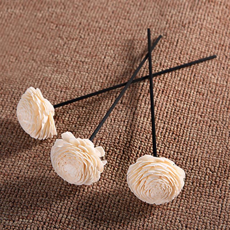 

flower 5 Pcs Home Oil Hotel Decoration Practical Diffuser Sticks Rattan Reed Aroma Flowers Essential Professional Replacement, Black