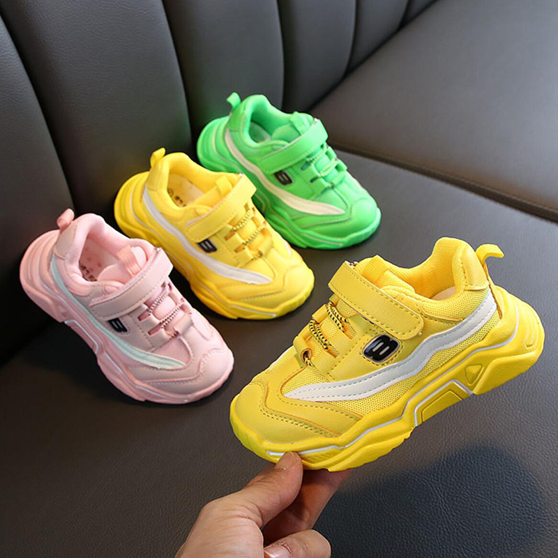 

Children Green Yellow Air Mesh Sneakers For Toddler Baby Little Girls Boys Breathable Casual Running Sports Shoes New 2020 Shoe, Mesh pink