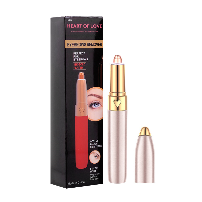 

Lady Beauty Eyebrow Trimmer LED Electric Eyebrow Trimmer Hair Remover Design Electric Eyebrow Trimmer Razor Epilator Lady Shaver