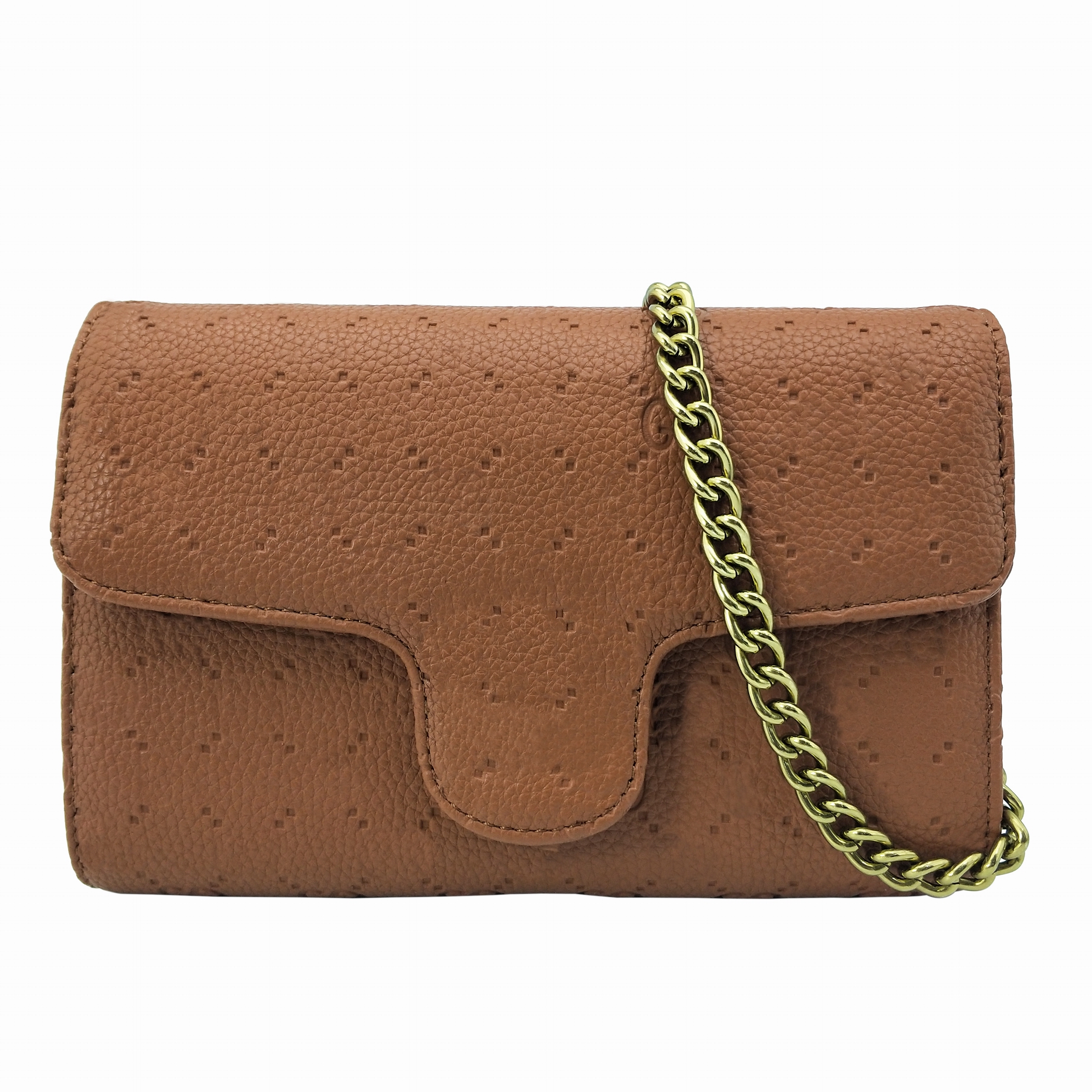 

High Quality Women Shoulder bags Pu Leather Fashion Small Gold Chain Crossbody Bags Large Wallet Handbags Messenger Bags Totes Fast Delive, Brown