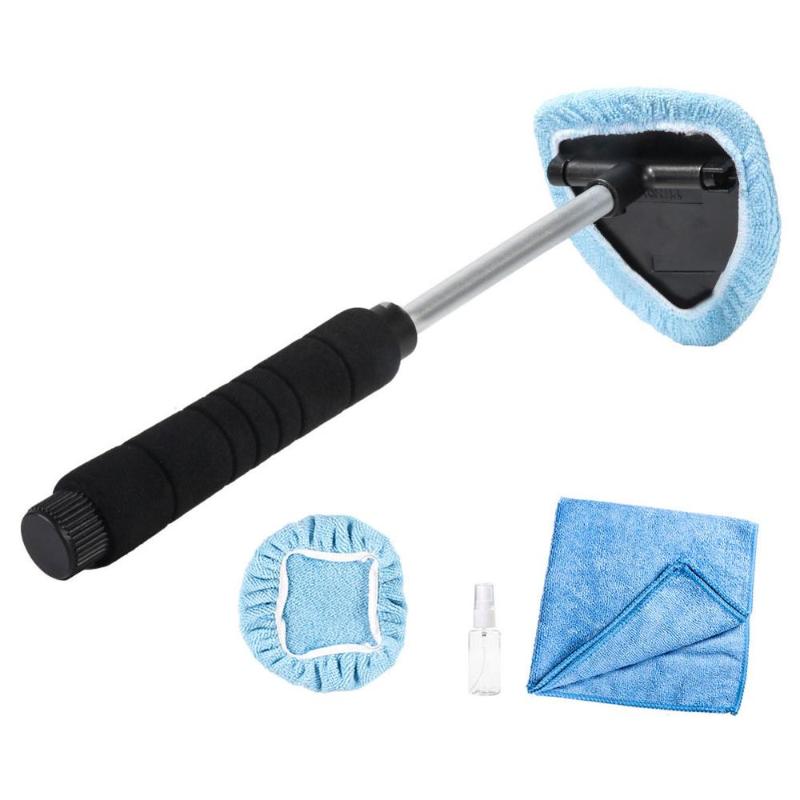 

Car Glass Cleaner Auto Window Cleaning Windshield Wiper Glass Microfiber Cloth Portable Wash Set Window Cleaner