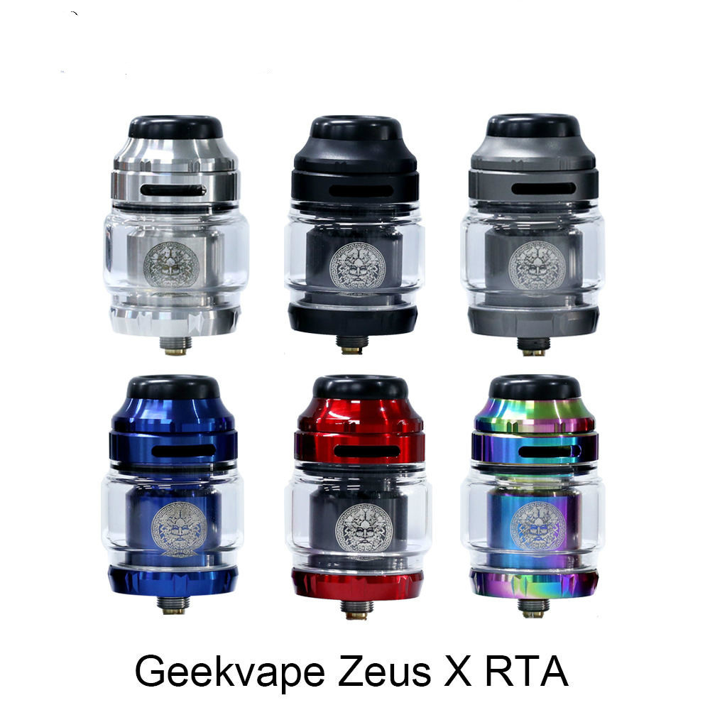 

Zeus X RTA 4.5ml Tank Capacity with Single Dual Coil Build Deck 25mm RTA Atomizer top-to-side airflow leakproof condition