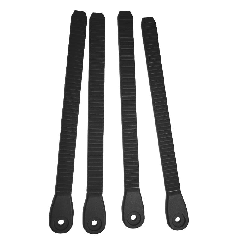 

4Pcs Inline Roller Skate Shoes Energy Strap Belt Replacement T Shape Parts, Black