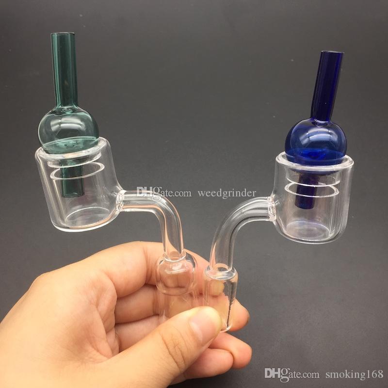 

New Arrival XXL Thermal Banger Quartz Nail 10mm 14mm 18mm Male Female Double Tube 100% Quartz Thermal Banger For Oil Rigs Glass Bongs
