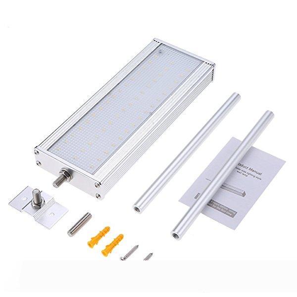 

Outdoor Street Wall Lamp Microwave Radar Motion Security light 48led 1000 lumens 4 working mode IP65 Garden solar light