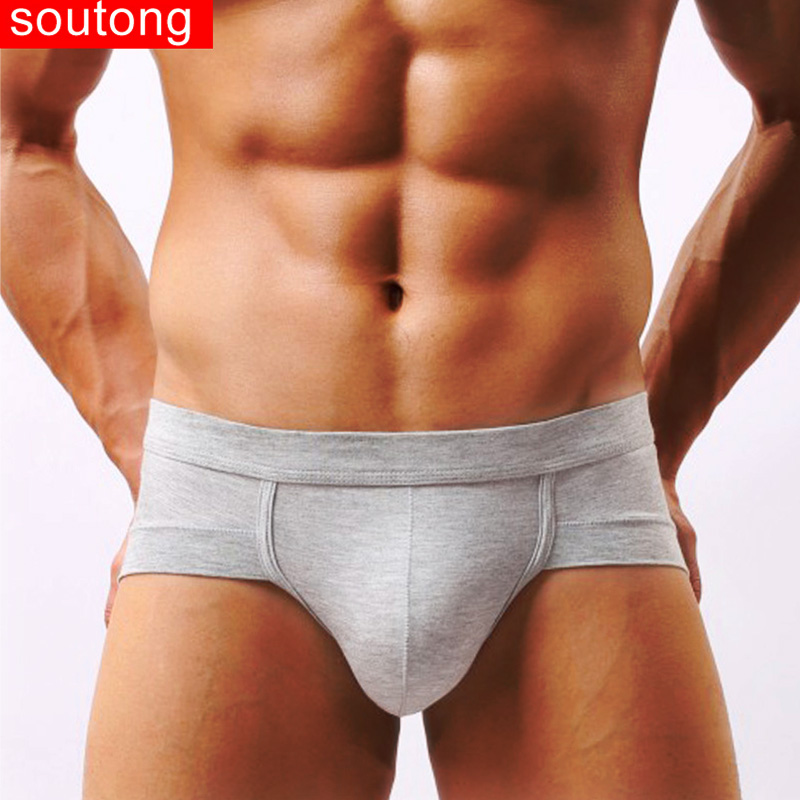 

Soutong 2020 Men Briefs Men Underwear Briefs Solid Color Soft Underpants Modal Sexy Underwear calzoncillos hombre, Sj01-yellow