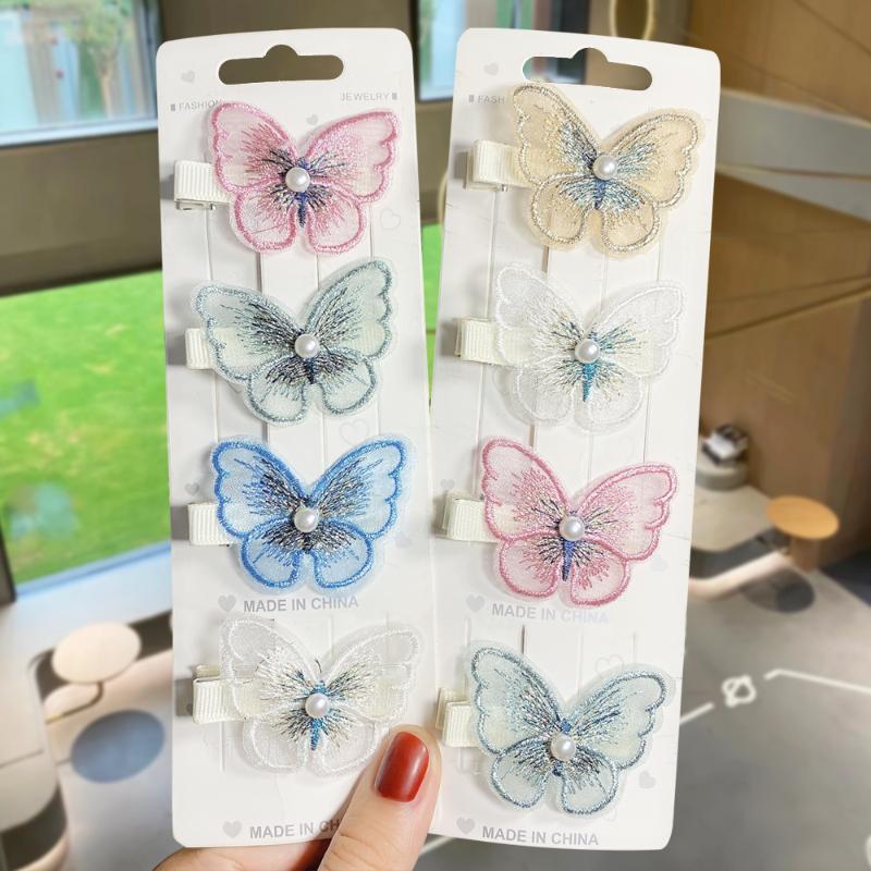 

New Women Girls Cute Colorful Butterfly Plastic Hair Clip Sweet Hair Ornament Headband Barrette Fashion Accessories