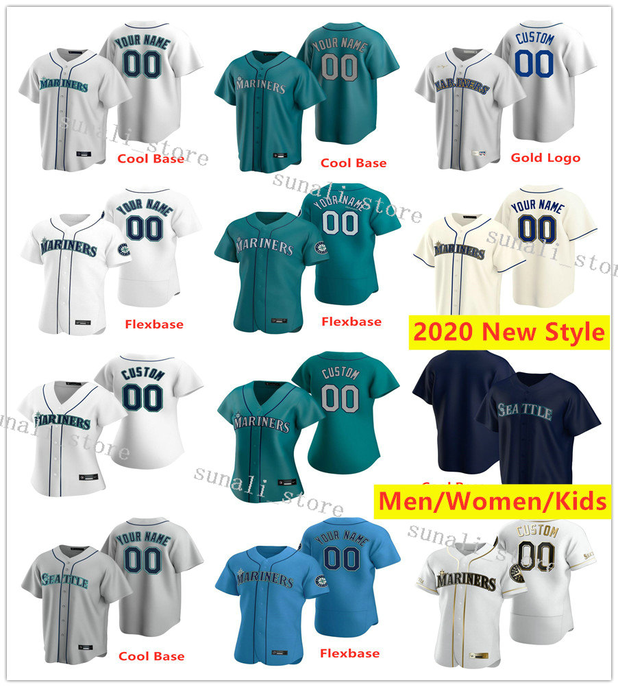 

Stitched Yoshihisa Hirano Kyle Lewis Tim Lopes Matt Magill Dylan Moore Tom Murphy Austin Nola Justus Sheffield Erik Swanson Jerseys, Men new grey