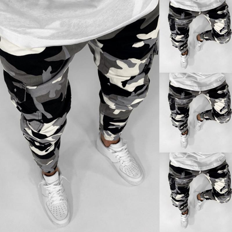 

Men's Camouflage Jeans Pants Slim Fit Stretch Camo Denim Trousers Style Jean Joggers 2020 Trousers Size S-3XL #G3