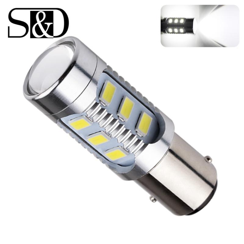 

1157 BAY15D Led Cree Chips 5630 SMD High Power Lamp p21/5w Led Car Bulbs Tail Signal Bulbs Brake Stop Reverse DRL Light 12V Auto, As pic