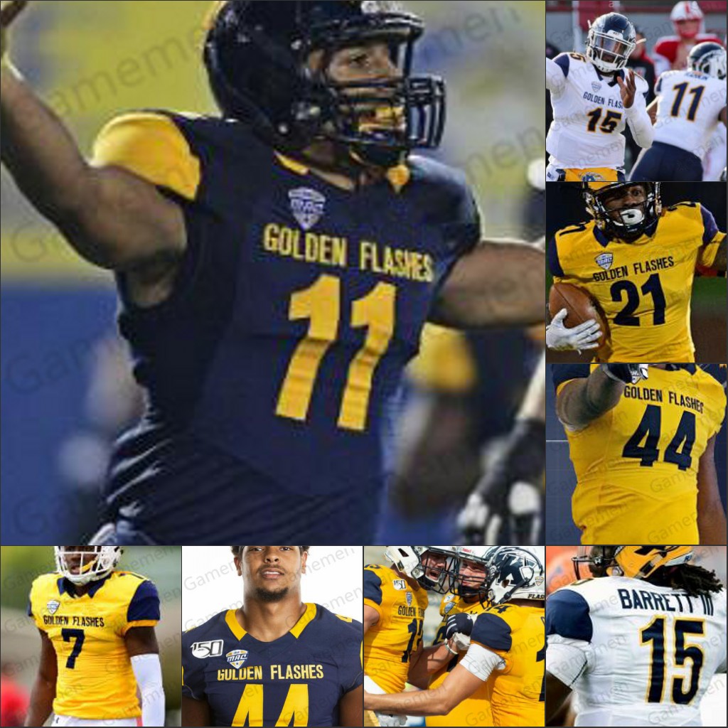 

Custom Kent State Golden Flashes Football Jersey 11 Julian Edelman 99 Jack Lambert 18 Usama Young Josh Kline Adult stitched ncaa Jerseys, White