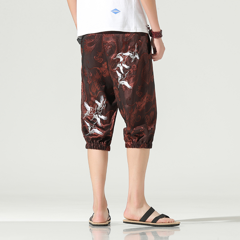 

summer thin section breathable comfort casual men's linen shorts Men's Beach Wear Shorts Summer Classic Fit Casual Hawaiian Sh, Black
