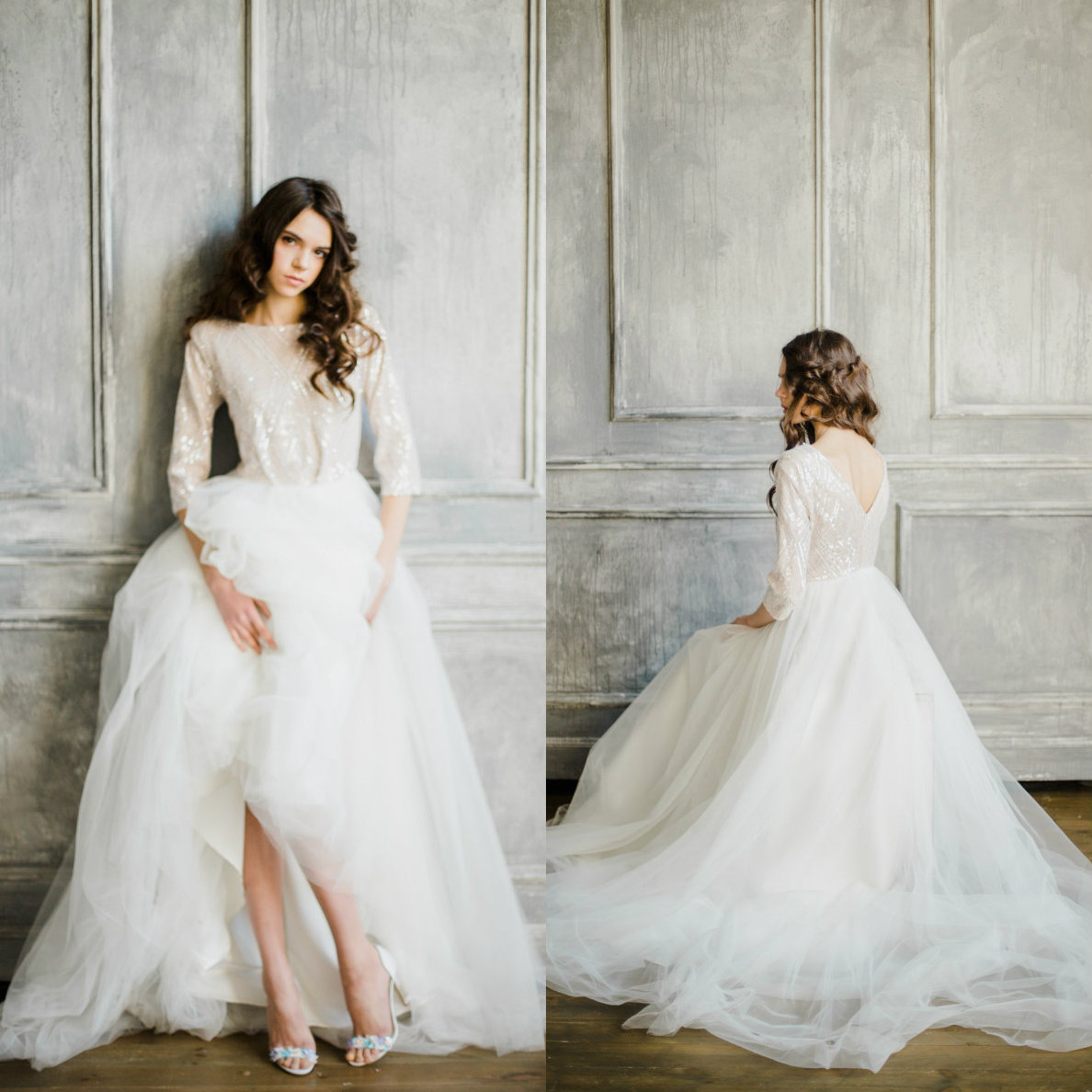 

2021 Fashion Wedding Dresses Appliques Sequins Lace Bridal Gowns Custom Made Backless Sweep Train Plus Size A-Line Wedding Dress, Black