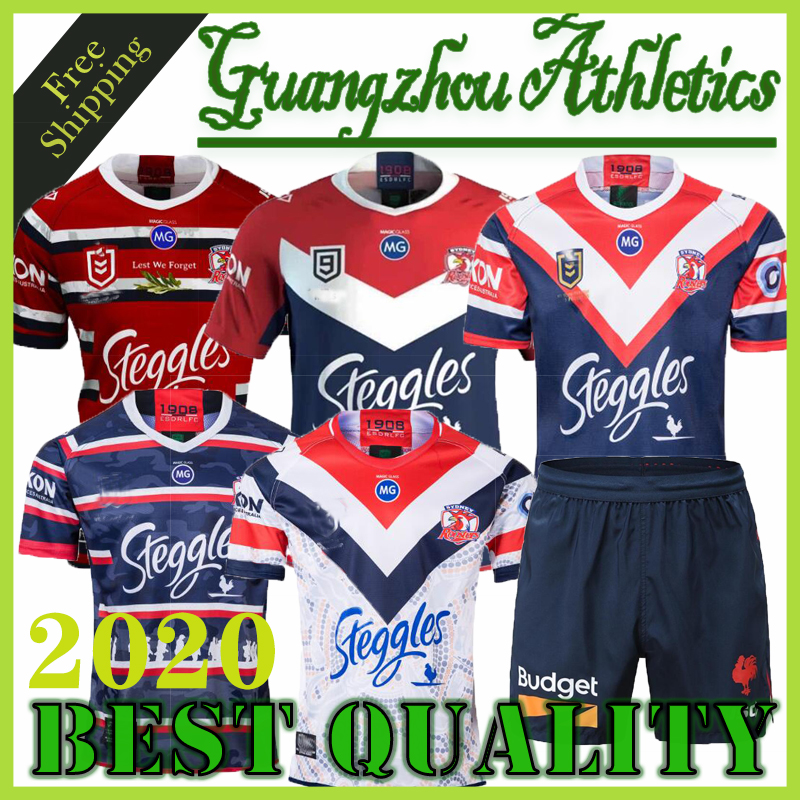 

2020 SYDNEY ROOSTERS 2019 MENS ANZAC JERSEY rugby Jerseys National Rugby League rugby shirt jersey Australia Sydney Roosters shirts, Black;blue