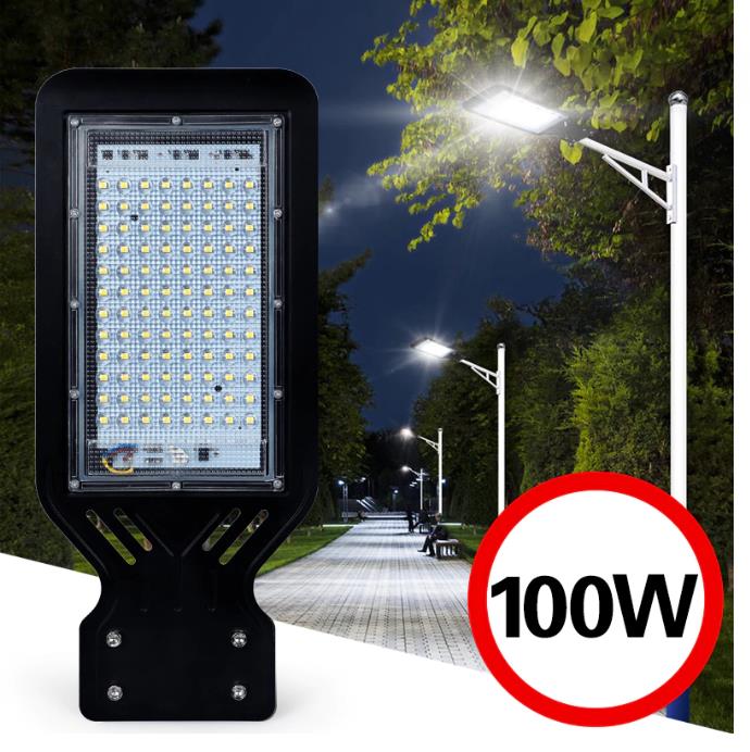 

Outdoor Street Light Wall Waterproof IP65 100W Industrial Garden Square Highway thin LED Road lamp modern lighting AC 110V 220V