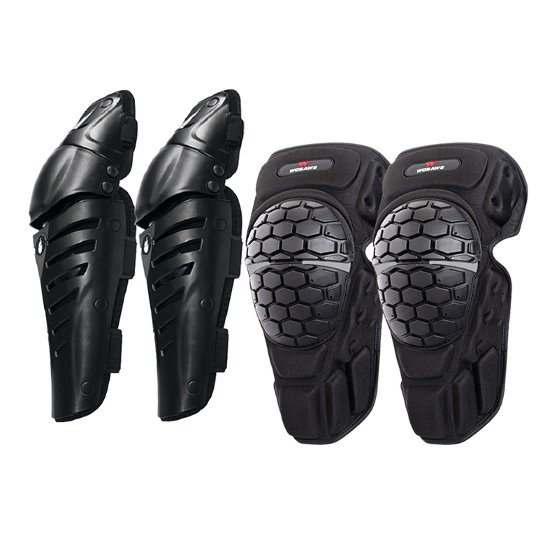 

WOSAWE Men Women Motorcycle Knee Pads Riding Protective Gear Skiing Leggings Anti-fall High Elastic Reflective Knee Guard