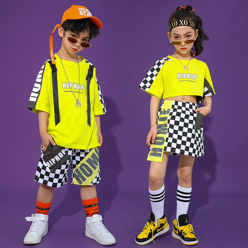 

2020 Girls Hip Hop Dance Costumes For Kids Jazz Street Dance Clothes Ballroom Modern Costumes Boys Stage Outfits DQS4904, Boys pants