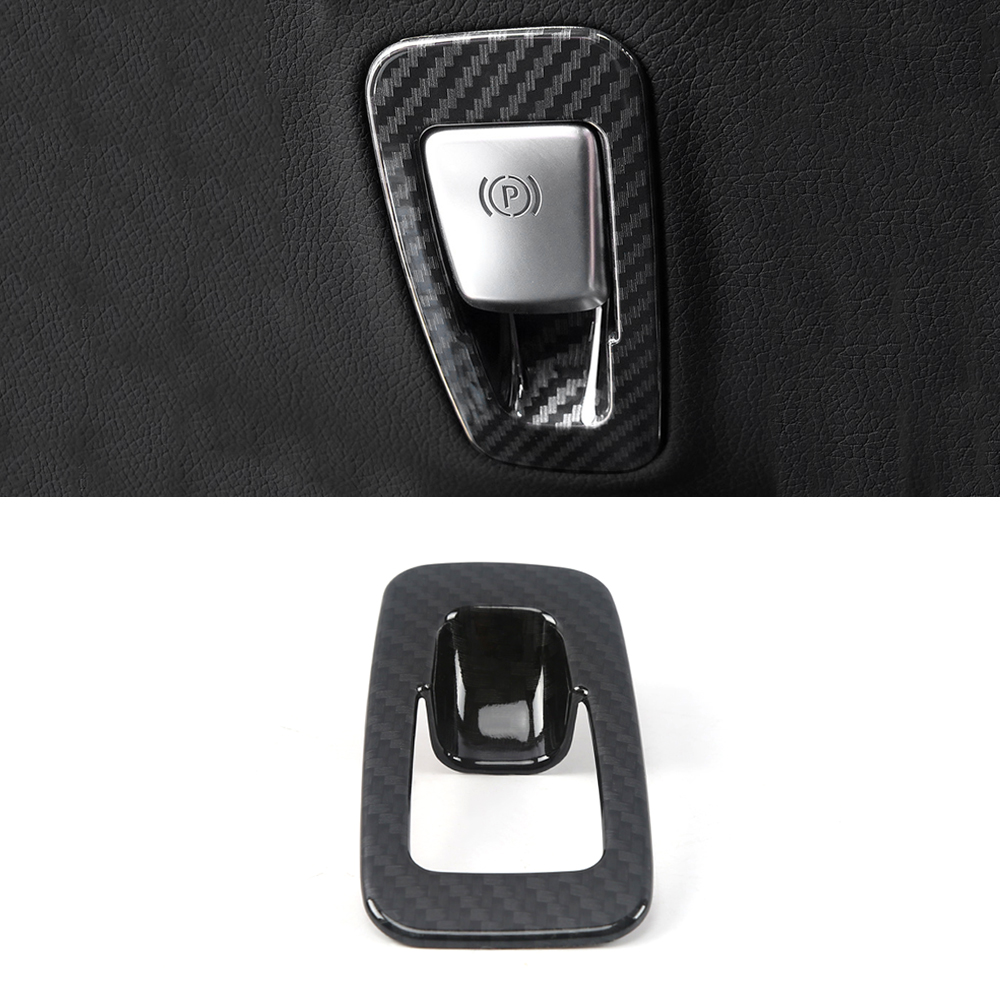 

Car Accessories Electronic Handbrake Switch Button Trim Sticker Cover Frame Decoration for Mercedes-Benz E-Class W213 2016-2020