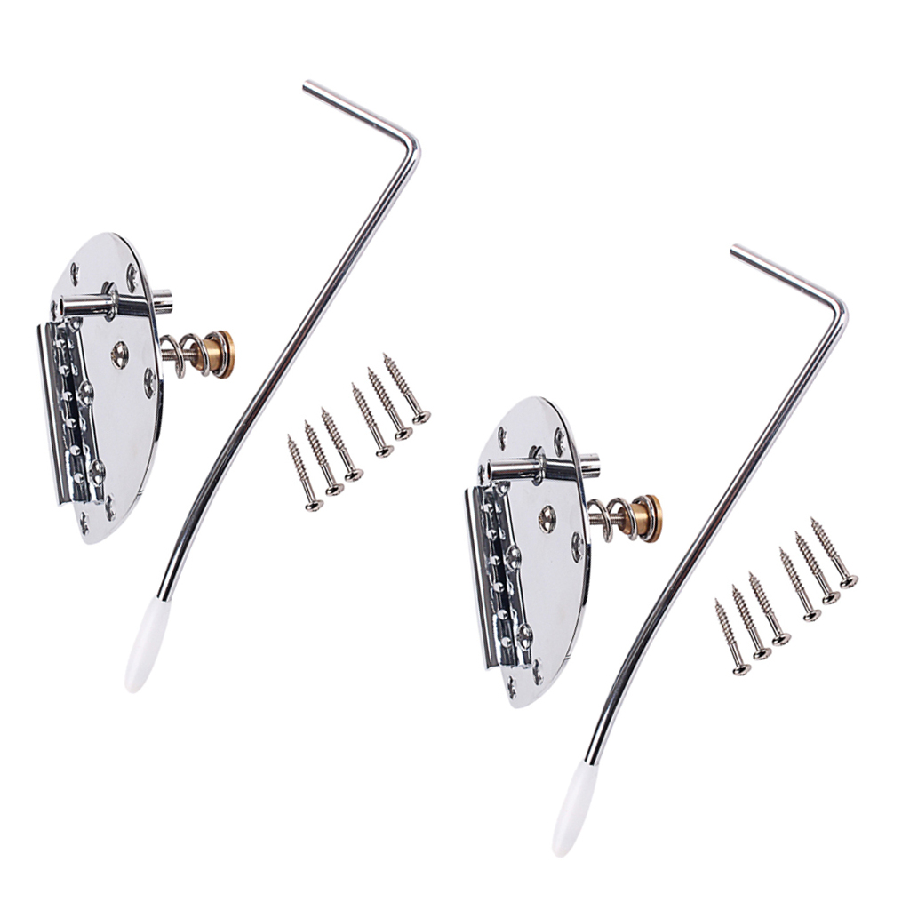 

2 Set Durable Steel Bridge Tailpiece W/ Whammy Bar Set For Guitar