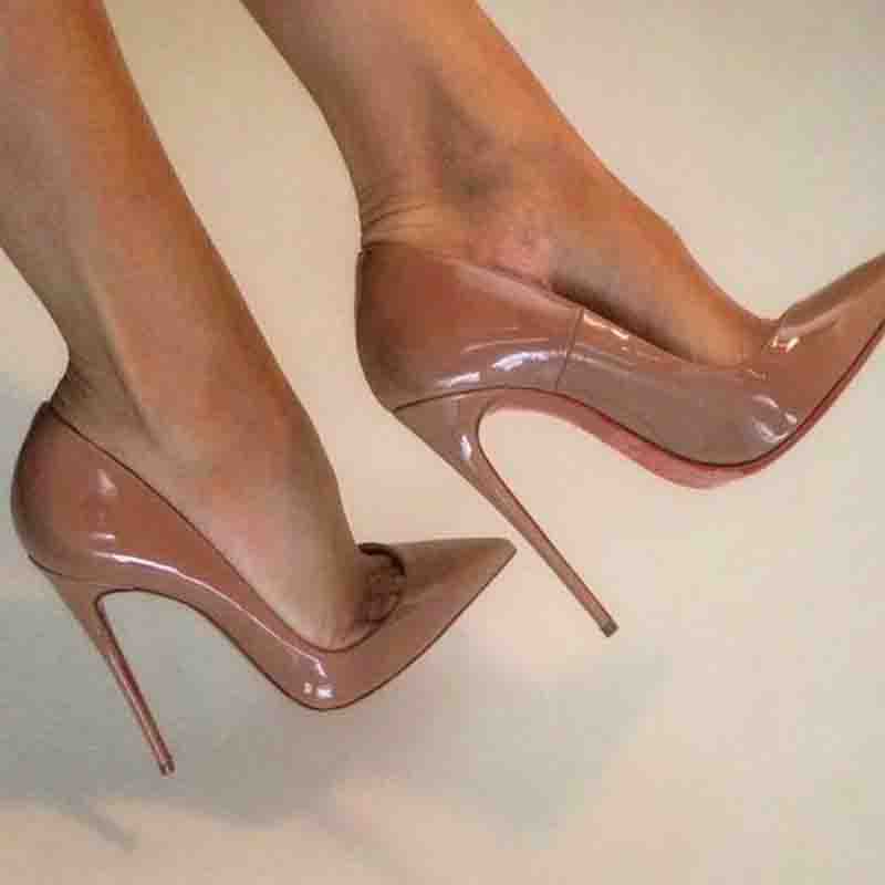 

Classic Name Brands Women Sandal Shoes S-sKate pump Red sole High Heels Pigalle Genuine patent leather Sexy Lady Wedding Party Dress Heels