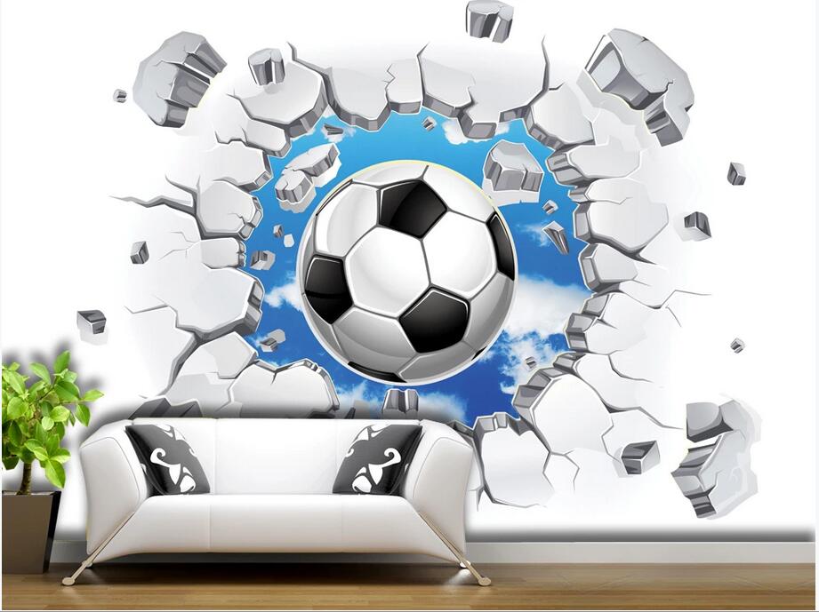

3d wallpaper custom photo mural The sky crosses the wall of the football floor zenith background wall wallpaper for living room 3d stickers, Non-woven