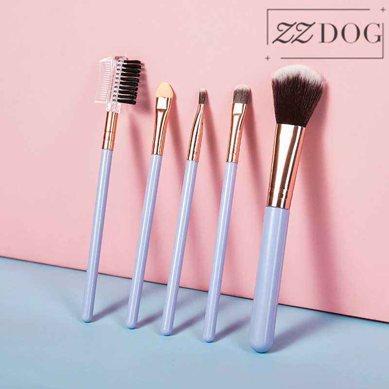 

ZZDOG mini Makeup brush set Portable blush eyeshadow lip eyebrow brush small size cosmetic tools Short handle Makeup gifts New