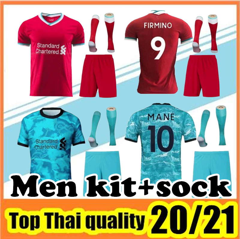 

2020 2021 Adult Kit shirt Home Red Away Blue Shirt 20 21 Men's Uniforms kit, Gray