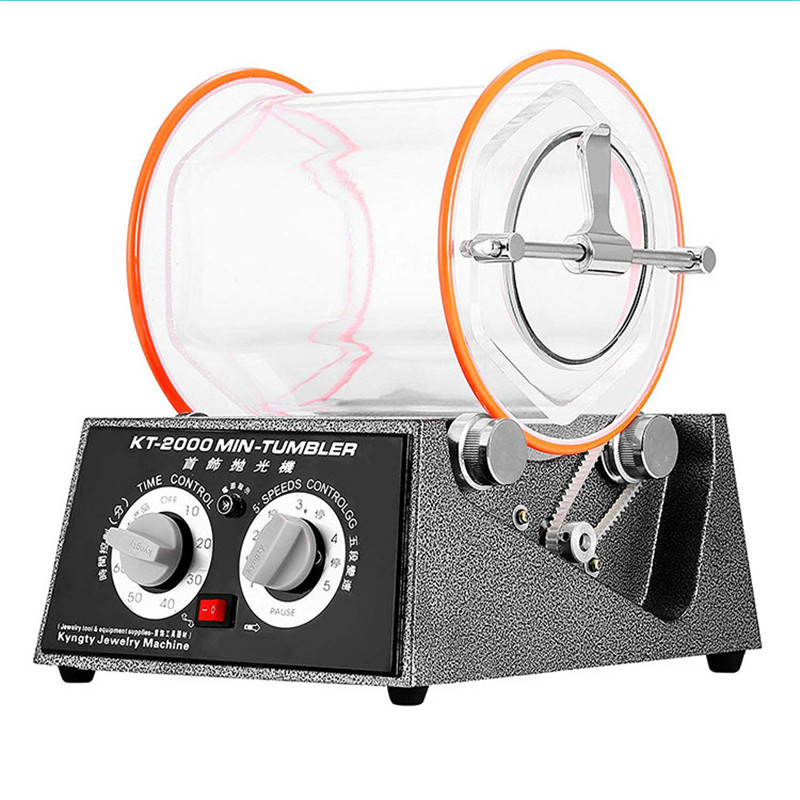 

KT-2000 Jewelry Polisher Tumbler 5Kg Mini Polisher Tumbler Rotary Surface Jewelry Polishing Finishing Machine